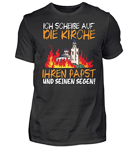 T-shirt noir homme inscription allemand Ich scheiße M