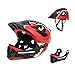 Lixada Casques de vélo Enfants Casque Intégral Détachable Casque de Sécurité Sportive pour Vélo Skateboarding Roller Skating