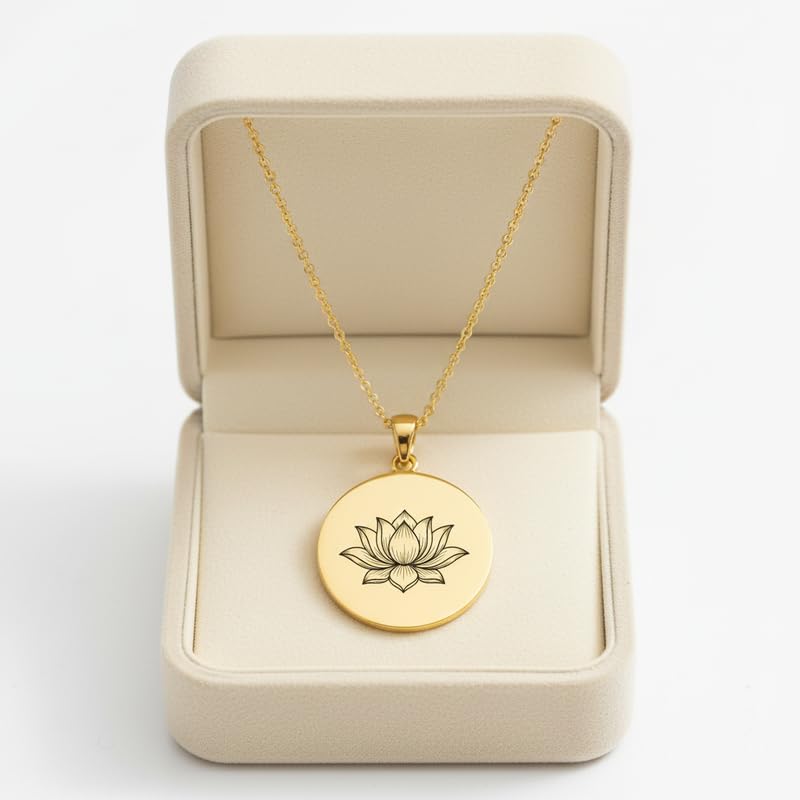 Collier lotus argent plaqué or, le cadeau idéal chargé de sens