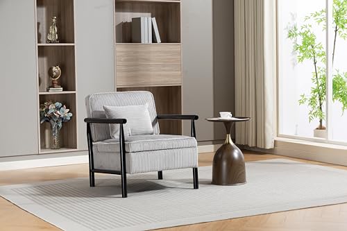 Sillón Plegable Pana Gris miniatura 1