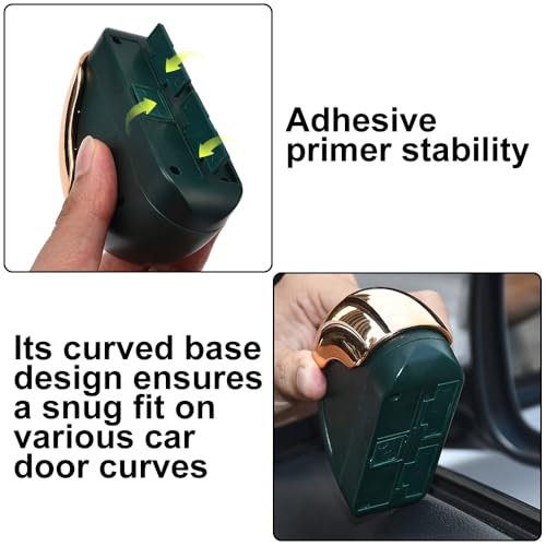 Image of JSCARLIFE Portable Car Ashtray With Lid, Smell Proof Windproof Detachable Auto Truck Ashtray, Mini Trash Can Organizer Car Ashtray for Office, Home (Green)