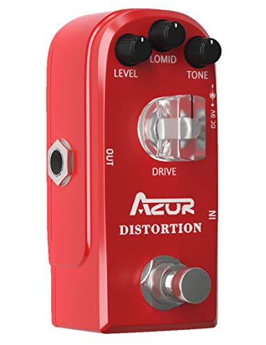 AZOR Pédale d’effet de guitare vintage avec True Bypass Classic en alliage d’aluminium Rouge - Les Beatles, Paul McCartney, John Lennon, RIngo Starr, George Harrison AZOR Pédale d'effet de guitare vintage avec True Bypass Classic en alliage d'aluminium Rouge – Image 5