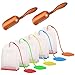 Infusor de té de silicona de 5 piezas, filtro colador de bolsas de té de hojas sueltas reutilizables DanziX con 2 cucharas de té F para uso diario