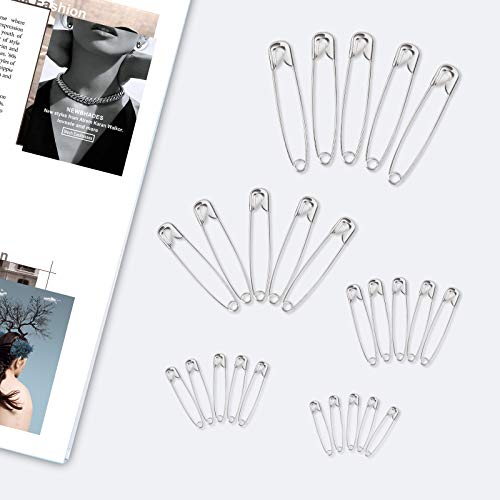 image for Hongyitime 550 Pack Safety Pins for Sewing Craft Cloth,Safety Pins Ass
