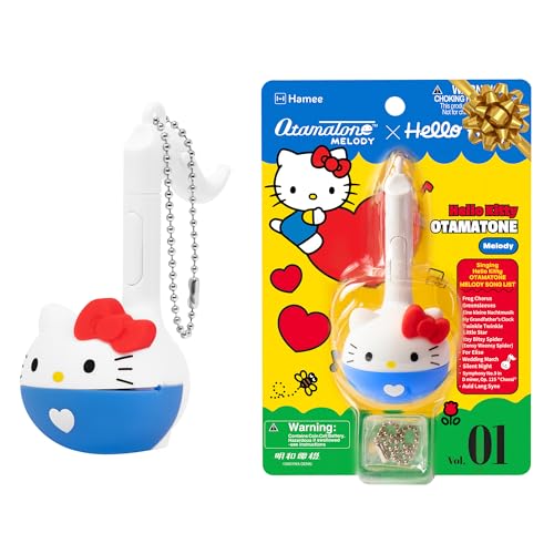 Image of Otamatone Melody Sanrio Electronic Instrument Toy Keychain - Hello Kitty