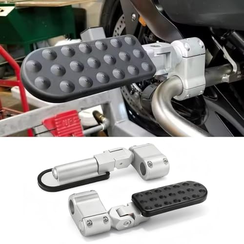 Motorcycle Adjustable Folding Footpegs Fit for BMW K1600GTL K1600 GTL(2017-2025) CNC Aluminum Highway Foot Pedal Anti Slip Foot Pegs Footrest Bracket Kit