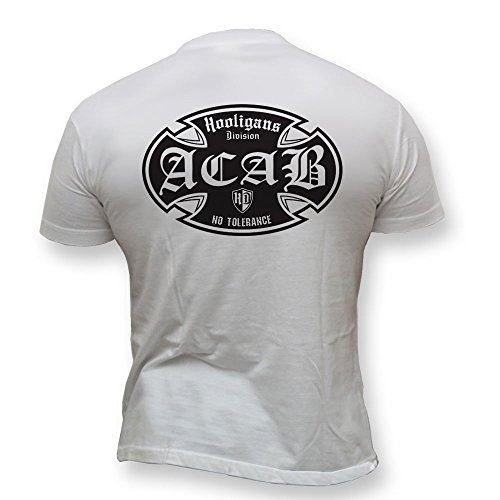 Dirty Ray Hooligans ACAB Bad Boy Ultras camiseta hombre KHD1 (L)