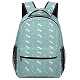 Puntos Con Patrón De Huesos Mochila Del Ordenador Gran Capacidad Mochila Escolar Ligera Mochilas Para Mujer Trabajo Colegio 29X40Cm