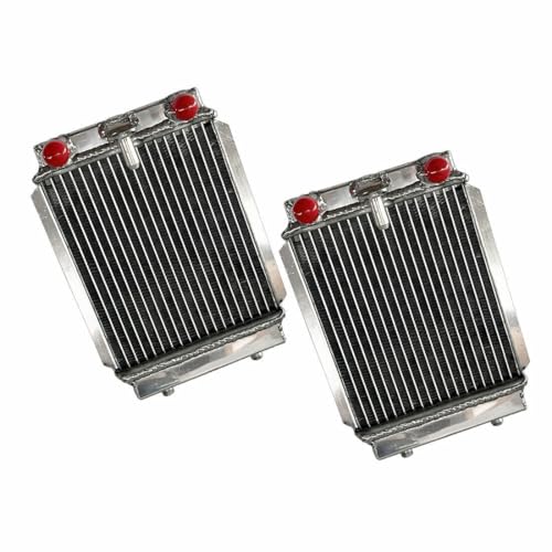 WRCRAD L&R Aluminum Auxiliary Radiator For Audi S3/TTS GOLF MK7 GTI 2.0TFSI Both Sides