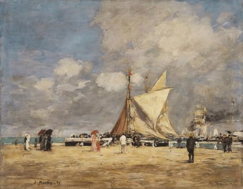 Impression sur toile Deauville Boudin portrait d'art d'une qualité galerie d'art