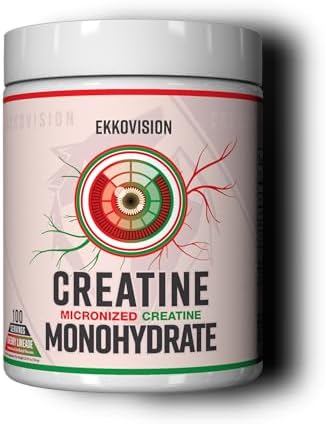 Ekkovision Creatine Monohydrate Powder, Micronized, Cherry Limead...