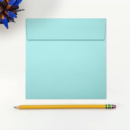 Miniatura 4 de Sobres cuadrados de 5 12 x 5 12, Seafoam