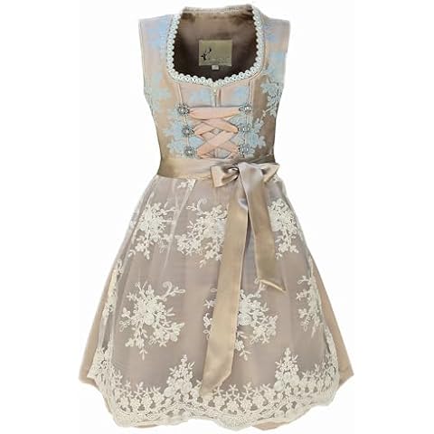 Alte Liebe 2pcs. Girls Dirndl German Dress for Girls KD-330/128 Gold Cover