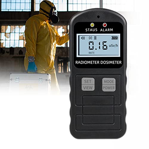 Geigerzähler Radioaktivität Dosimeter Beta Gamma, Professioneller Nuklearer Strahlungsdetektor mit LCD-Bildschirm, Speichern Sie Automatisch den Kumulierten Dosiswert, Wechseln Sie den Messmodus Cover