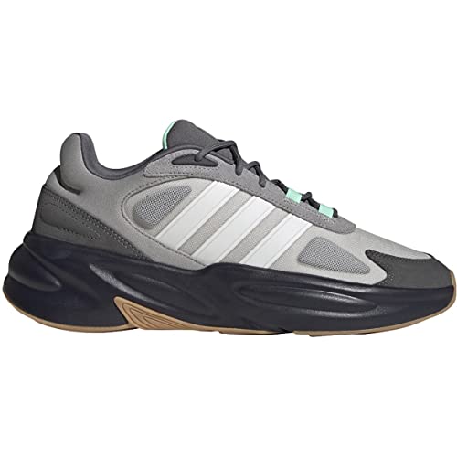 Adidas Men's Ozelle Running Shoe, Grey One/White/Pulse Mint, 8 #TOP26