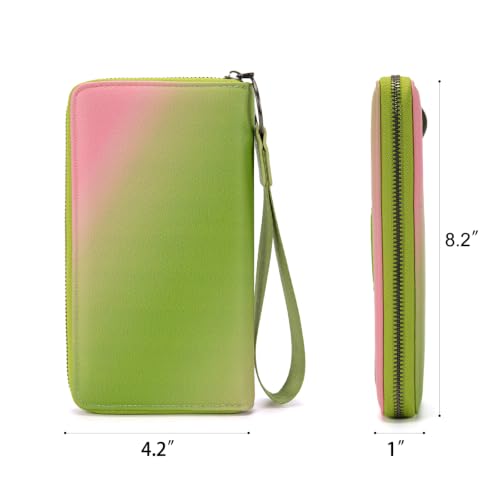 Image of Wrangler Wallet Women RFID Blocking, Gradient Wristlet Wallet for Daily Use