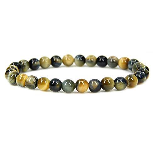 Image of Angelstones Handmade Natural Healing Gemstone 6mm Round Beads Stretch Crystal Bracelet 7 Inch Unisex, 7.0 Inches, Natural Gemstone, Quartz