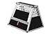 Transportbox N17 – Aluminium Hundebox 70×88×69 cm – Auto Hundebox mit Notausstieg, sicherer Hundetransport im Kofferraum