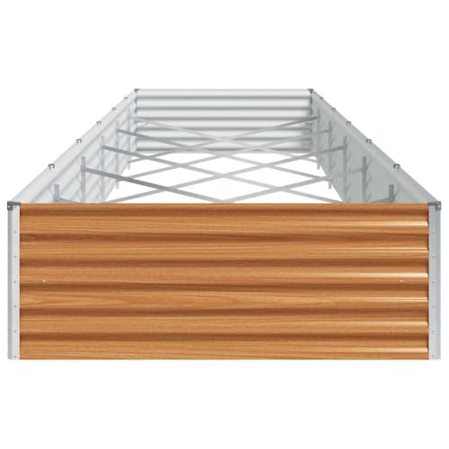 Jardinière surélevée rectangulaire en acier galvanisé durable - 7