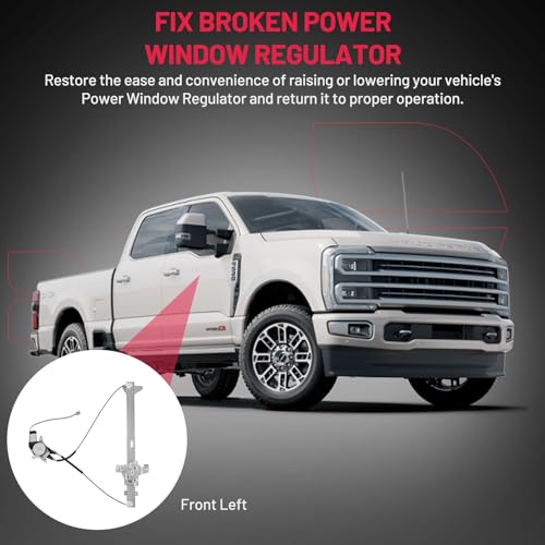 Image of BDFHYK 741-587 Power Window Regulator with Motor Front Left for E-150 250 350 450 550 2010-2014 Econoline Van Wagon 2002 2003 2004 2005 2006 2007 2010 2011 2012 2013 2014