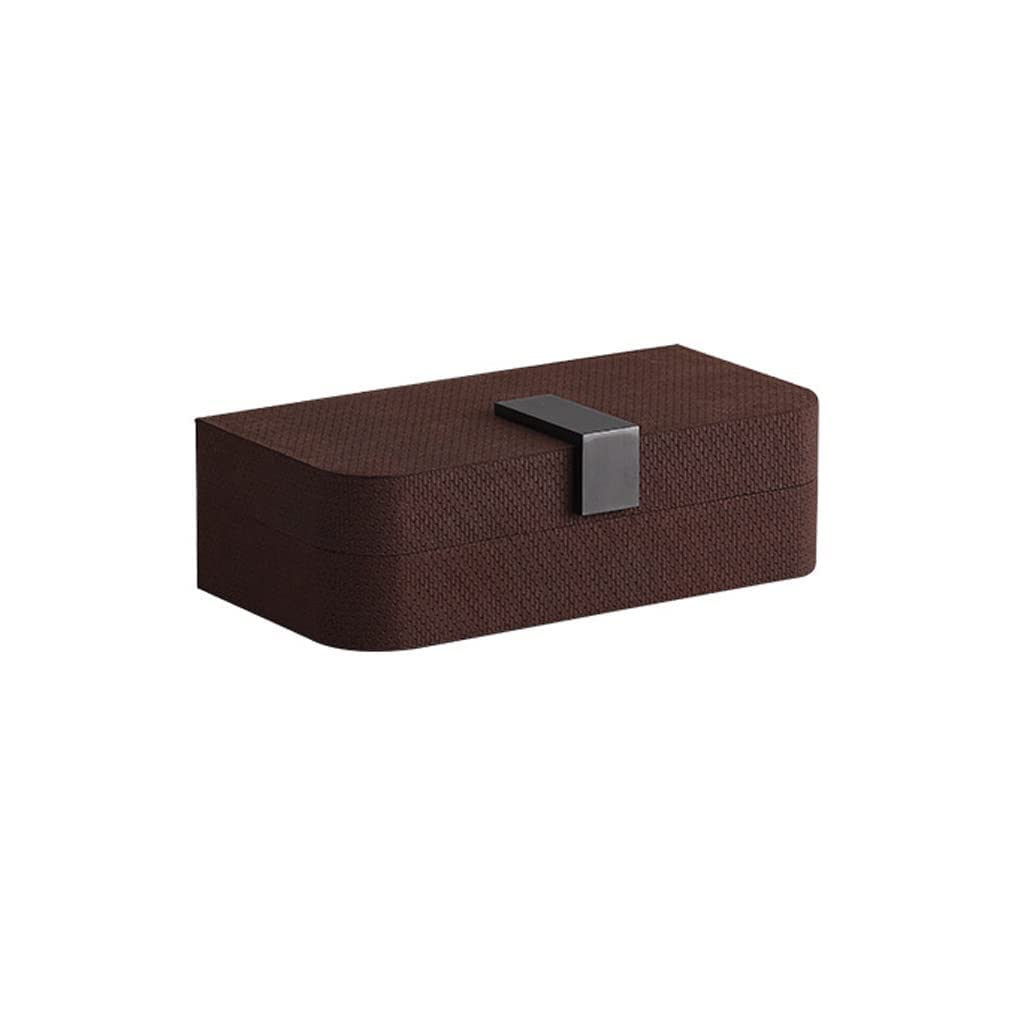 Boîte de montre organisateur et étui à bijoux en bois avec vitrine