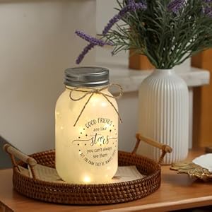 Maracco Friendship Gift, Mason Jar Night Lights for Friends, Best Friends Gift for Women, BFF, Coworker, Birthday Thanksgiving Gifts for Friends Maracco Friendship Gift Mason Jar Night Lights for Friends Best Friends Gift for Women BFF Coworker Birthday Thanksgiving Gifts for Friends
