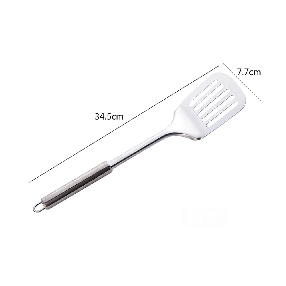 Juego de Utensilios de Cocina de Acero Inoxidable Espátula Mango Resistente al Calor Cuchara de Sopa Pala de Cocina Especial Antiadherente Herramientas de Cocina(