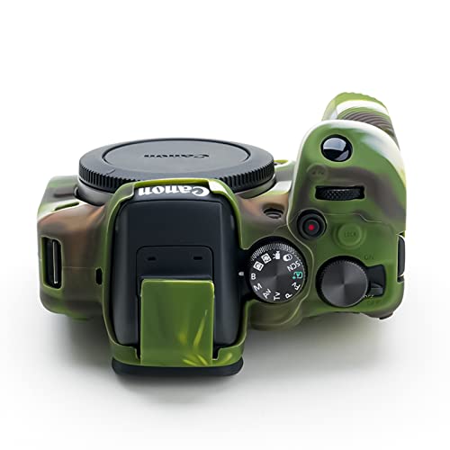 Rieibi EOS R10 Camera Case - Silicone Case for Canon EOS R10 - Protective Cover - Camouflage - Image 3