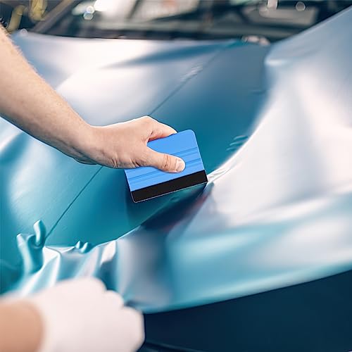 XPEX 1 Stück Folienrakel mit Filzkante,Fenster Rakel,Rakel für Fensterfolie,Rakel mit Filzkante,Plastik Schaber,Car Wrapping Werkzeug,für Auto Vinyl Lackschutzfolie,Vinylfolie und Fenstertönung