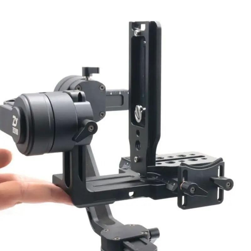 Image of BKN HOT L-Type Quick Release Camera Vertical Plate Dual Camera Bracket Plate Universal SLR Stabilizer Compatible with Canon Nikon Sony DJI Osmo Ronin Zhiyun (L Cam Plate)