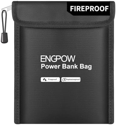 Amazon.com: ENGPOW Fireproof Organizer Travel Safe Bag, Portable ...