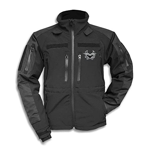 Bundeswehr en softshell veste militaire Copytec noire vêtement outdoor Large