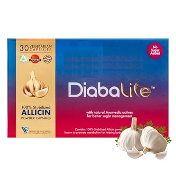 Diabalife Ayurvedic Herbal Supplement | Sugar Balance & Blood Sugar Management | 30 Vegetarian Capsules