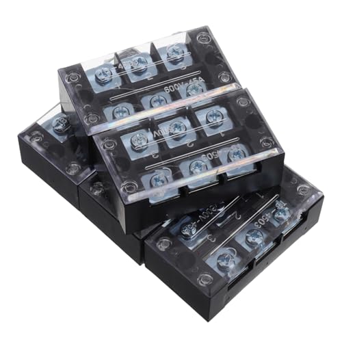 HOMOCONO 5 Piezas Bloques De Terminales De Tornillo Para Conexiones Eléctricas Seguras Conector De Regleta De Terminales Para Cocina Terminal Hembra Individual Cubierta De Terminal Adaptado