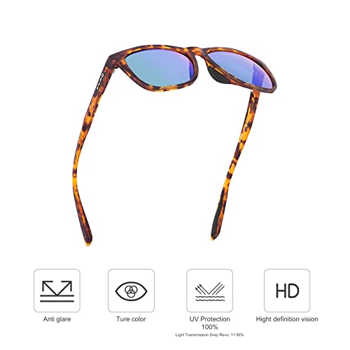 Sunsoul Unisex Polarized Sunglasses for Cycling Driving Fishing with UV Protection and Water Oil Repellent Coating Lens 6