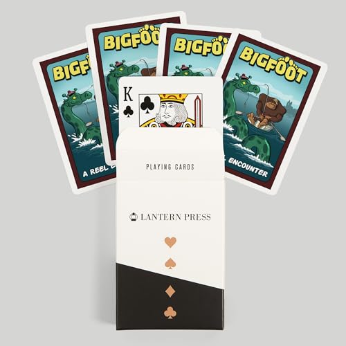 Baraja Bigfoot Atrapando al Monstruo del Lago Ness 52 Cartas miniatura 6