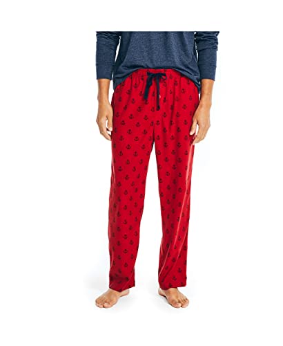 Nautica mens Sustainably Crafted Printed Fleece Sleep Pant - Main Image