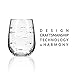 Rolf Glass | School of Fish Stemless Tumbler | Stemless Wine Glasses 18oz | Lead-Free Glass | Engraved and polished in Pennsylvania | US made (Set of 4)