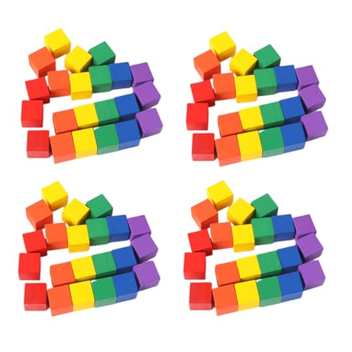Bloc carré soi-même HANABASS 100 cubes en bois géométriques et légers