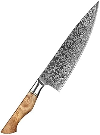 Set Cuchillos Cocina 7 Piezas Acero Inoxidable Madera