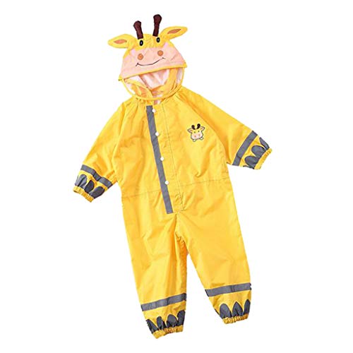LEIPUPA Casaco de Chuva Conjunto Cartoon com Capuz para Chuva de Primavera E Verão Impermeável - S a