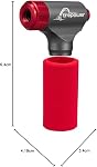 CO2 Bike Tire Inflator with Screw-on Nozzle - CO2 Bike Pump with Push-Button - Schrader & Presta Compatible - Aluminum Alloy Construction, No CO2 Cartridge is Included