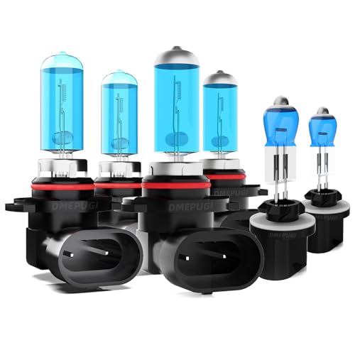 Image of Light Bulbs Compatible with Chevy Blazer 2000-2005 Halogen Headlight Bulbs, 9005 high beams + 9006 /HB4 low beams + 881 /889 /898 Fog Lights Bulbs, 6000K White Light,Pack of 6