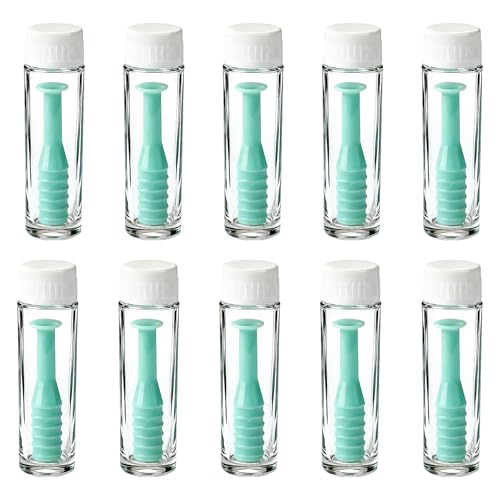 Swiftctrl 10 Pièces Ventouse Lentilles Swiftctrl pour Lentilles Rigides et Souples, Aide à la Pose et au Retrait des Lentilles de Contact, Sauger en Silicone pour Mensuelles et Quotidiennes