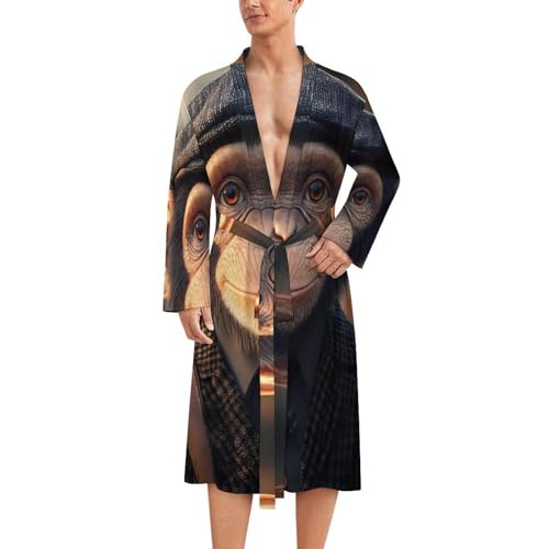 Camisón de manga larga con mono elegante y tejido suave para noches de descanso premium