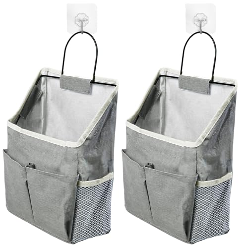 Zxglxinyao Hängeorganizer Wand Hängend, 2 Stück Hängetasche Tür Organizer, Hängende Aufbewahrungstasche, Wandorganizer Hängender Körbe Organizer mit Taschen für Badezimmer Küche