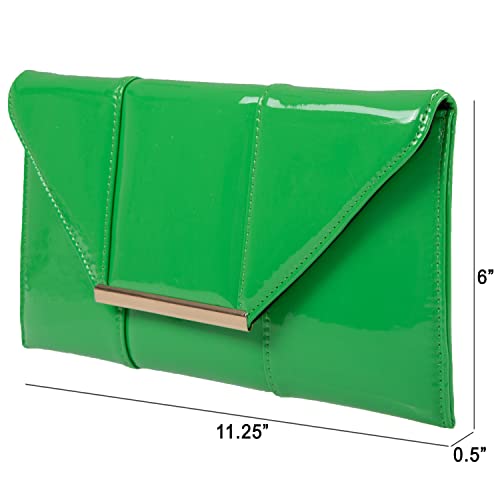 Image of JNB Faux Patent Leather Envelope Candy Clutch