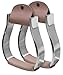 Showman Pony/Youth Polished Aluminum Stirrup with Light Leather Tread