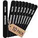 Professional Nail Files 10 Pack Double Sided 100/180 Grit Washable Buffer File 10 Pack