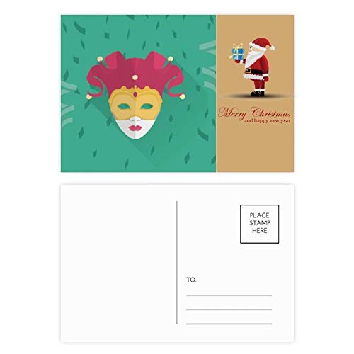 Cartes postales avec masque de Venise pour carnaval en lot de 20 pièces
